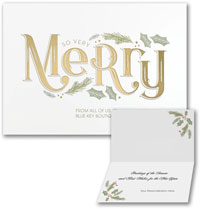 Holiday Greeting Cards by Carlson Craft - So Very Merry
