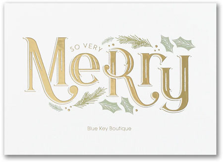 Holiday Greeting Cards by Carlson Craft - So Very Merry