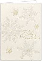 Holiday Greeting Cards by Carlson Craft - Snowflake Neutrals