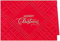 Holiday Greeting Cards by Carlson Craft - Scarlet Christmas with Foil