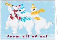 Holiday Greeting Cards by Carlson Craft - Whimsical Polar Bears
