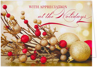 Holiday Greeting Cards by Carlson Craft - Ornaments and Berries