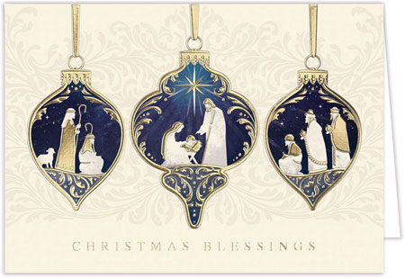 Holiday Greeting Cards by Carlson Craft - Ornament Blessings Holiday Greeting Cards by Carlson Craft - Ornament Blessings