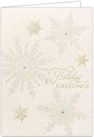 Holiday Greeting Cards by Carlson Craft - Snowflake Neutrals Holiday Greeting Cards by Carlson Craft - Snowflake Neutrals