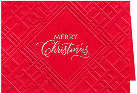 Holiday Greeting Cards by Carlson Craft - Scarlet Christmas with Foil
