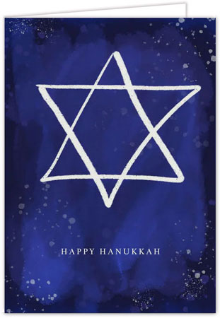 Hanukkah Greeting Cards by Carlson Craft - Cobalt Star