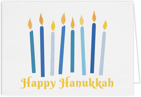 Hanukkah Greeting Cards by Carlson Craft - Modern Menorah