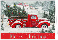 Holiday Greeting Cards by Carlson Craft - Tree Farm Truck