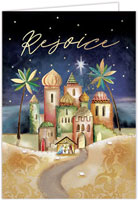Holiday Greeting Cards by Carlson Craft - Golden Blessing