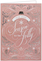 Holiday Greeting Cards by Carlson Craft - Jolly Season with Foil