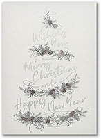 Holiday Greeting Cards by Carlson Craft - Merry Wishes