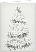Holiday Greeting Cards by Carlson Craft - Merry Wishes