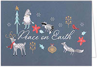 Holiday Greeting Cards by Carlson Craft - Woodland Peace