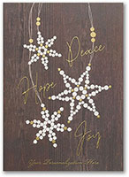 Holiday Greeting Cards by Carlson Craft - Snowflake Beads