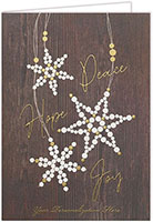 Holiday Greeting Cards by Carlson Craft - Snowflake Beads