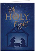Holiday Greeting Cards by Carlson Craft - Divine Nativity - Gold