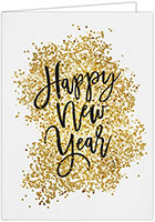 Holiday Greeting Cards by Carlson Craft - Glittery New Year