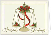 Holiday Greeting Cards by Carlson Craft - Holiday Scales