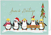 Holiday Greeting Cards by Carlson Craft - Penguin Crew