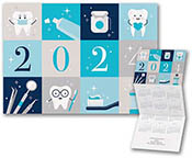 Calendar Holiday Greeting Cards by Carlson Craft - Dental Health