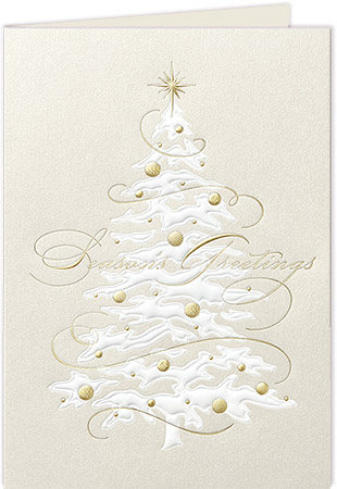 Holiday Greeting Cards by Carlson Craft - Neutral Elegance with Foil