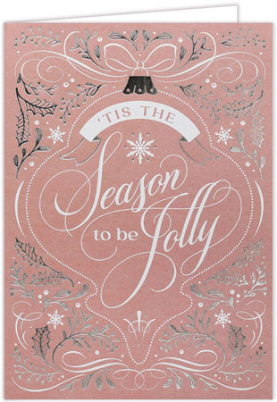 Holiday Greeting Cards by Carlson Craft - Jolly Season with Foil