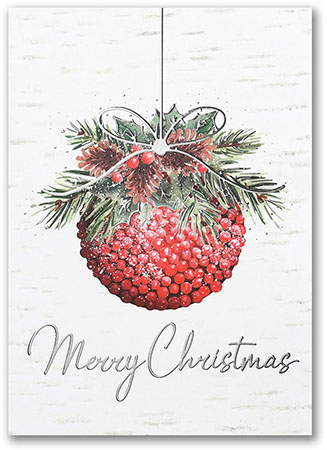 Holiday Greeting Cards by Carlson Craft - Kissing Ball