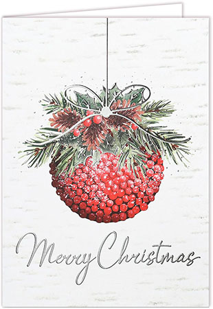 Holiday Greeting Cards by Carlson Craft - Kissing Ball Holiday Greeting Cards by Carlson Craft - Kissing Ball