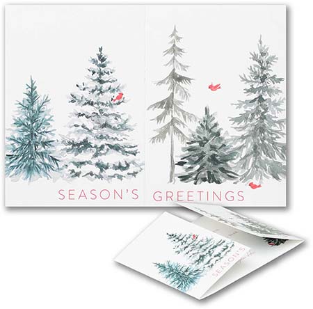 Holiday Greeting Cards by Carlson Craft - Winter Stroll