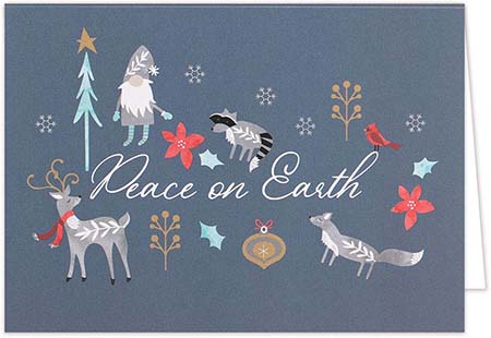 Holiday Greeting Cards by Carlson Craft - Woodland Peace