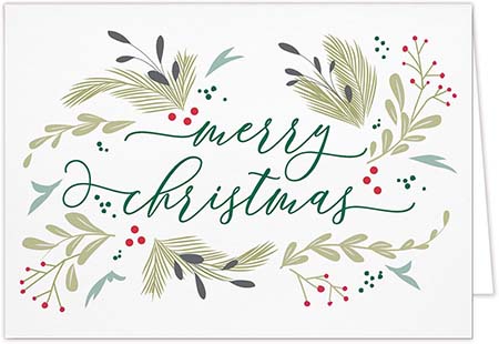 Holiday Greeting Cards by Carlson Craft - Simply Merry Christmas Holiday Greeting Cards by Carlson Craft - Simply Merry Christmas
