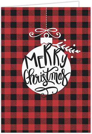 Holiday Greeting Cards by Carlson Craft - Christmas Plaid Holiday Greeting Cards by Carlson Craft - Christmas Plaid
