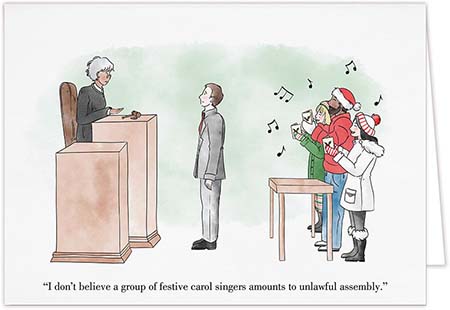 Holiday Greeting Cards by Carlson Craft - Caroler Riot Holiday Greeting Cards by Carlson Craft - Caroler Riot
