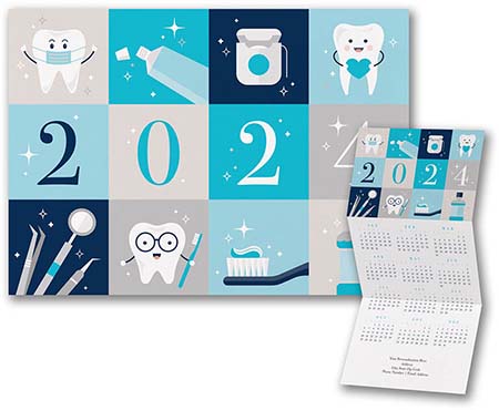 Calendar Holiday Greeting Cards by Carlson Craft - Dental Health