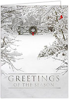Holiday Greeting Cards by Carlson Craft - Winter Tranquility with Foil