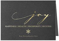 Holiday Greeting Cards by Carlson Craft - Joyful Greetings with Foil