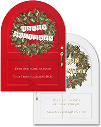Holiday Greeting Cards by Carlson Craft - Joyful Welcome with Foil