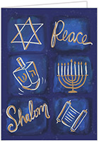Hanukkah Greeting Cards by Carlson Craft - Peaceful Elements