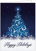 Holiday Greeting Cards by Carlson Craft - Swirling Tree