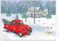 Holiday Greeting Cards by Carlson Craft - Vintage Truck