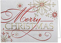 Holiday Greeting Cards by Carlson Craft - Sterling Shimmer with Foil