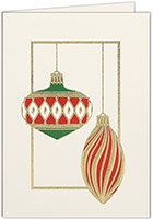 Holiday Greeting Cards by Carlson Craft - Ornament Duo