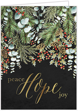 Holiday Greeting Cards by Carlson Craft - Spirited Greens Holiday Greeting Cards by Carlson Craft - Spirited Greens