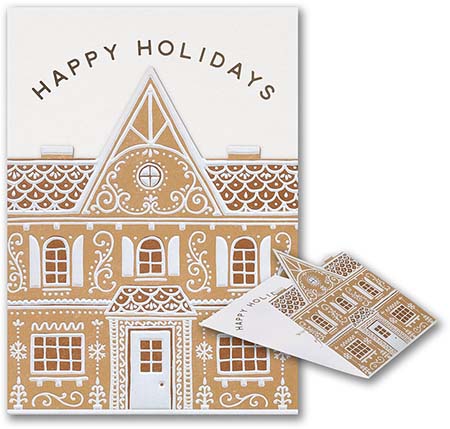 Holiday Greeting Cards by Carlson Craft - Gingerbread Holidays Holiday Greeting Cards by Carlson Craft - Gingerbread Holidays
