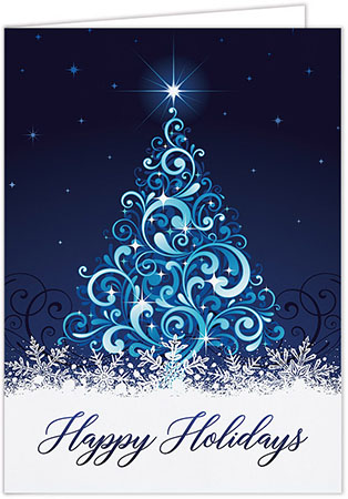 Holiday Greeting Cards by Carlson Craft - Swirling Tree Holiday Greeting Cards by Carlson Craft - Swirling Tree