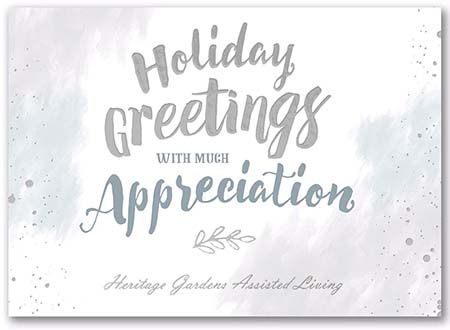 Holiday Greeting Cards by Carlson Craft - Appreciation Greetings with Foil Holiday Greeting Cards by Carlson Craft - Appreciation Greetings with Foil