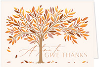 Thanksgiving Greeting Cards by Carlson Craft - Simple Thanksgiving with Foil