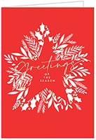 Personalized Holiday Greeting Cards by Carlson Craft - Floral Star