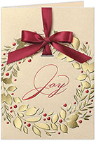Personalized Holiday Greeting Cards by Carlson Craft - Tied With a Bow