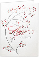 Personalized Holiday Greeting Cards by Carlson Craft - Berry Delight